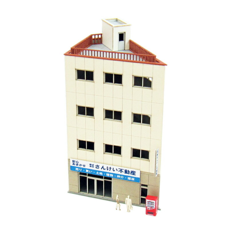 日本sankei 微縮藝術精品_【MP01-149】ビル-5