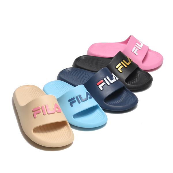 FILA 童鞋 兒童拖鞋 防水 膠拖 中童 2S427X-