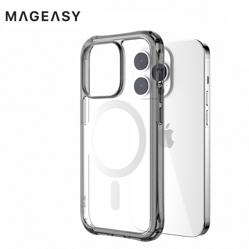 【MAGEASY】ALOS M iPhone 14系列超軍規防摔透明手機殼（支援MagSafe）