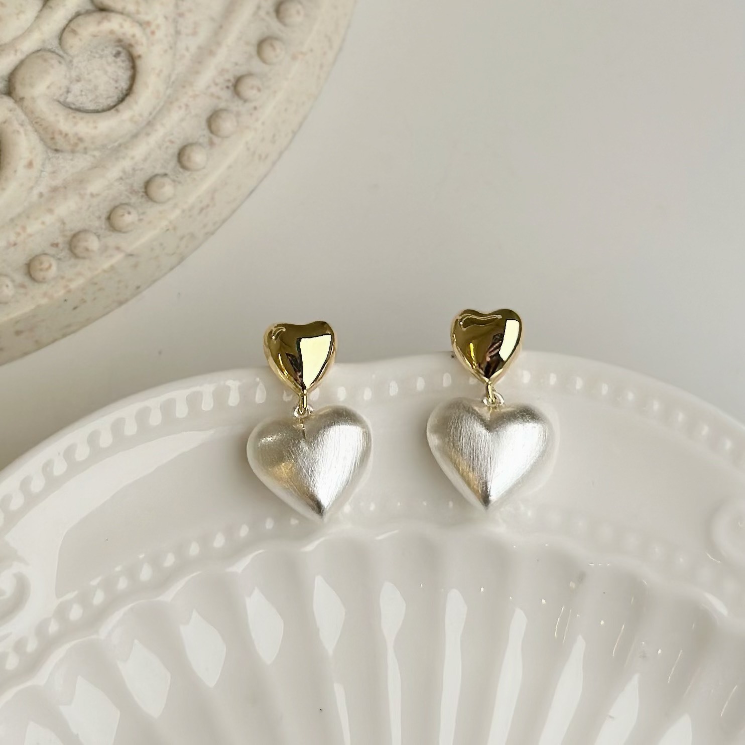 獨愛．珍珠愛心小垂吊