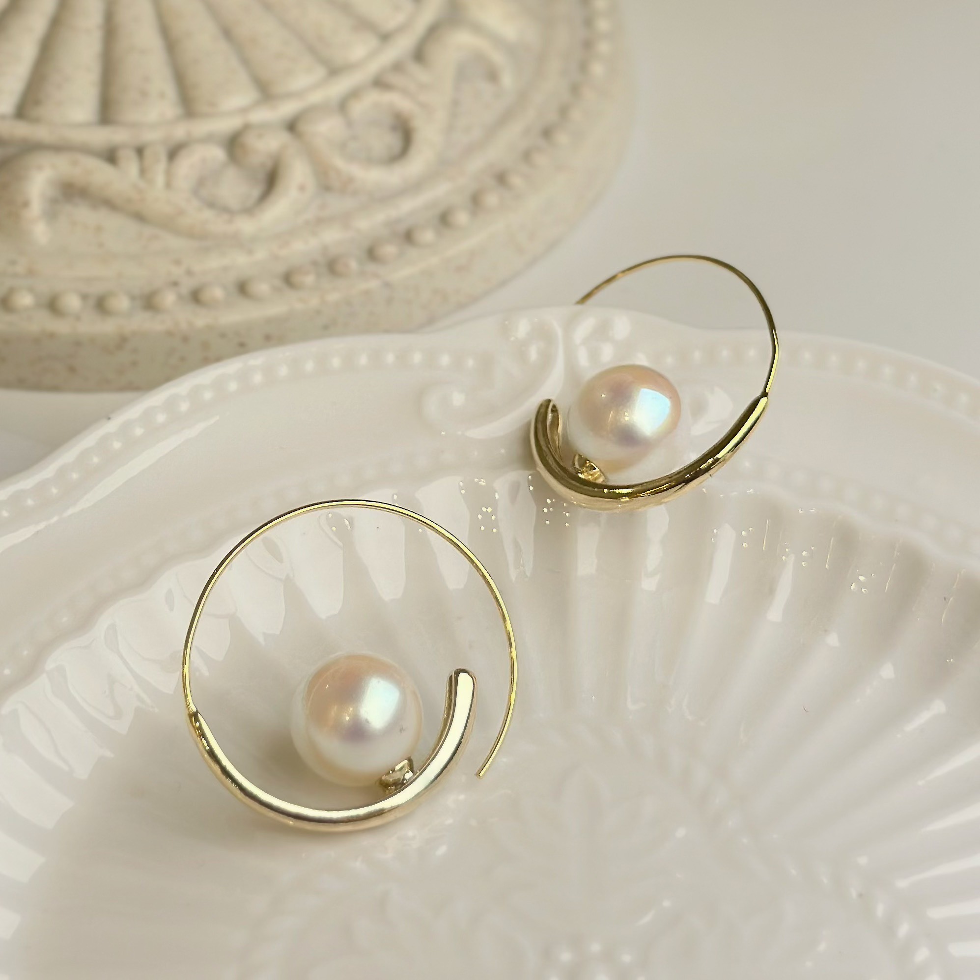 婉約．珍珠線形C字圈