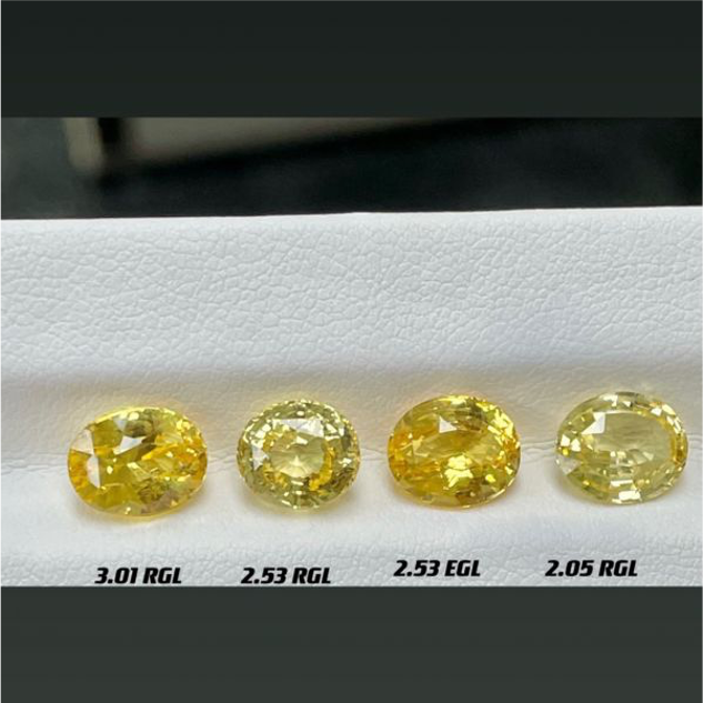 無燒蛋型黃藍寶