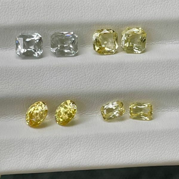 1~2克拉 配對黃藍寶