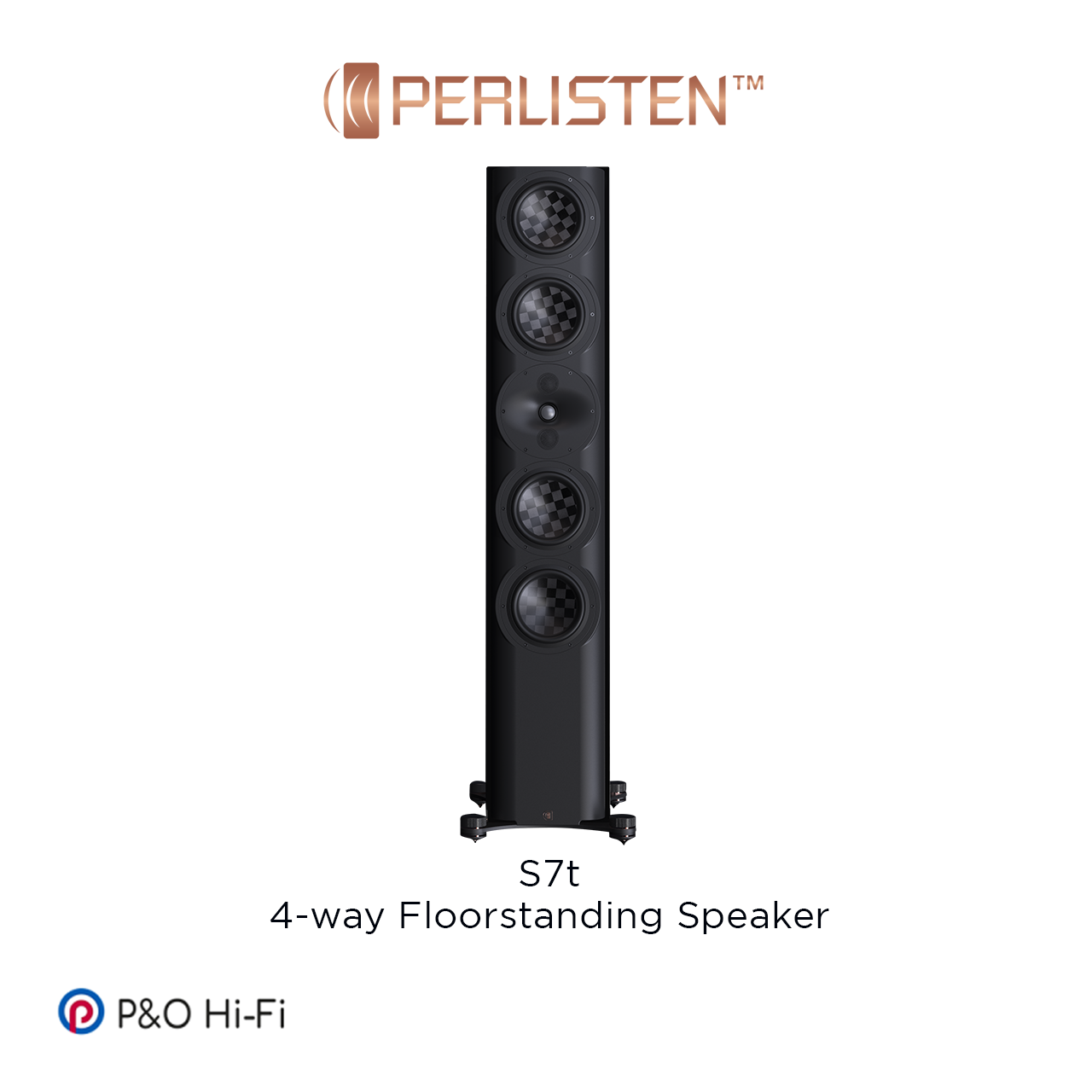 PERLISTEN S7t 旗艦 4 路分音座地喇叭(一對)