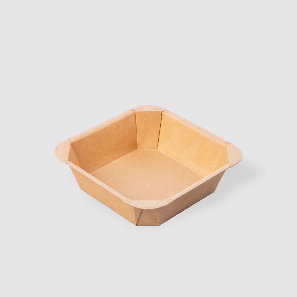 牛皮紙正方形八角餐盒 1000ml