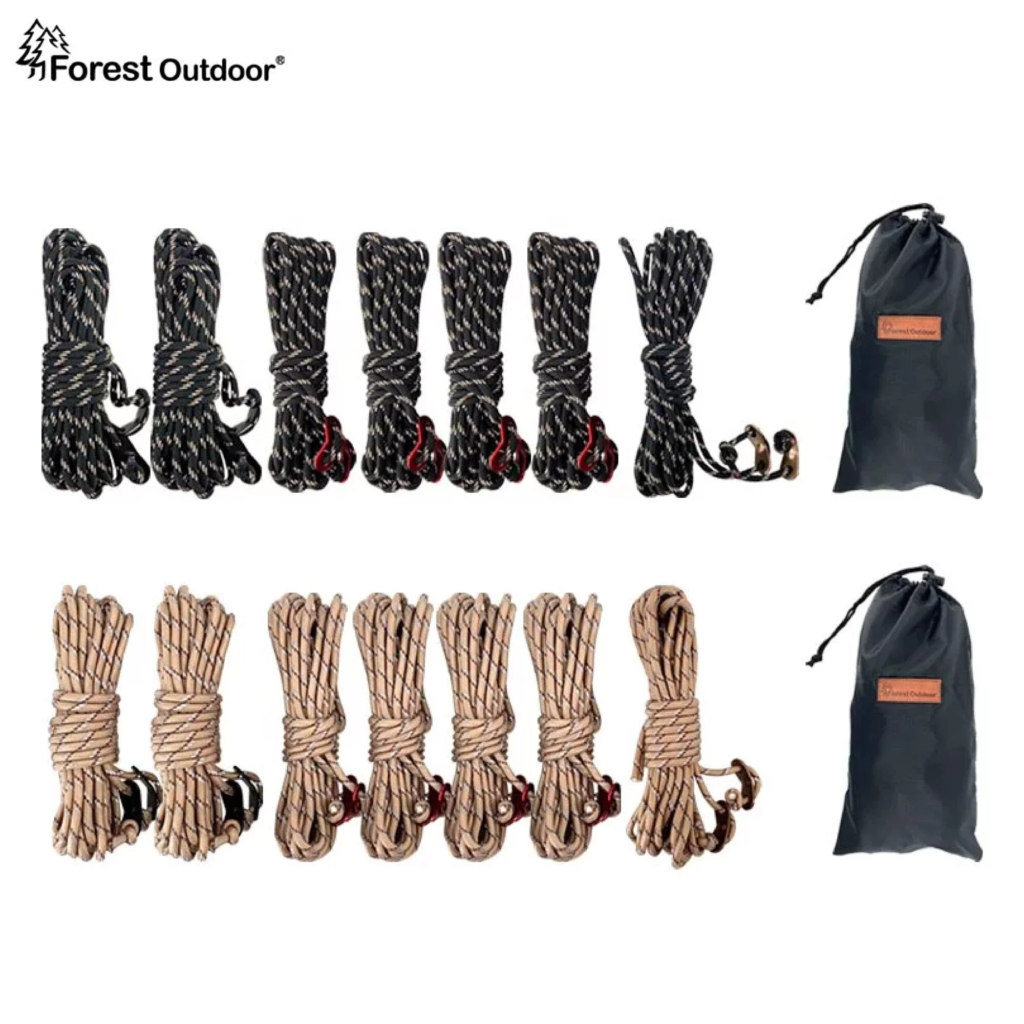 【Forest Outdoor 】 標準版天幕營繩套餐