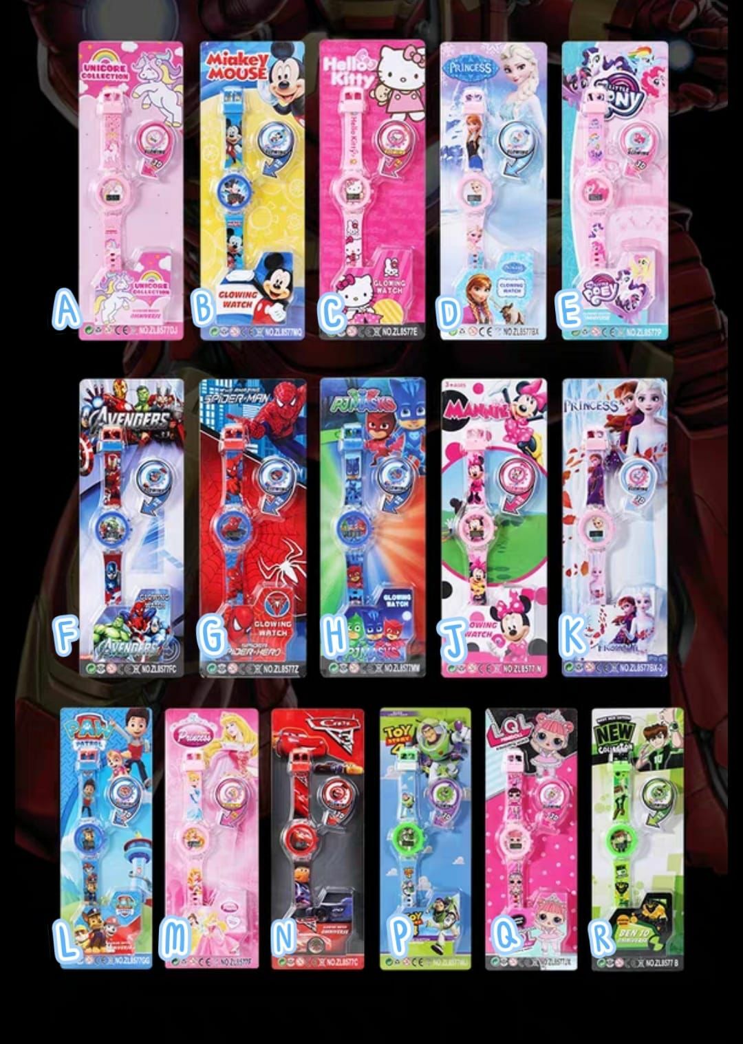 🔶兒童卡通電子錶(16款) 🎬-23007241