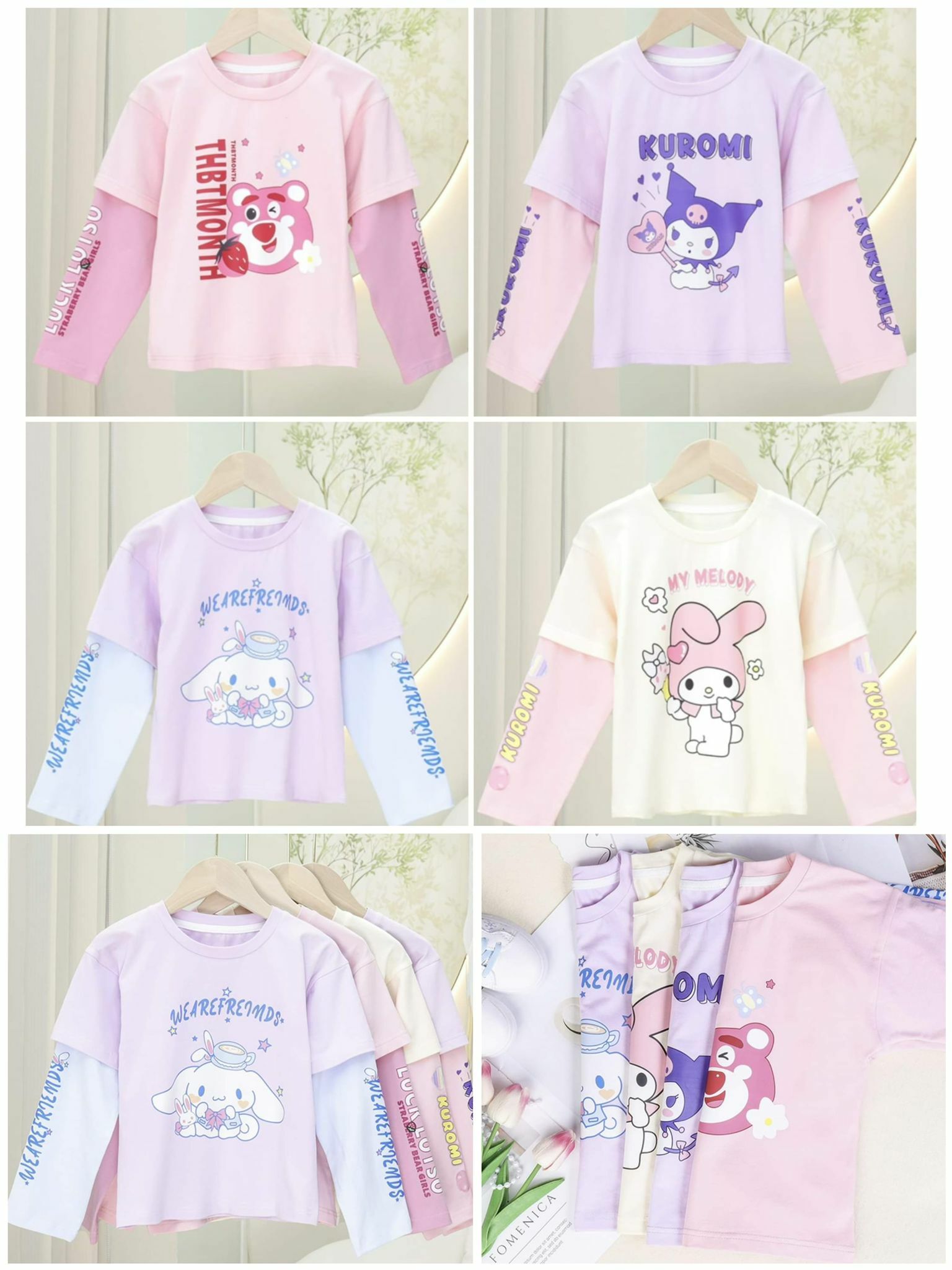 🔶卡通假兩件拼接TEE ✨-23007242