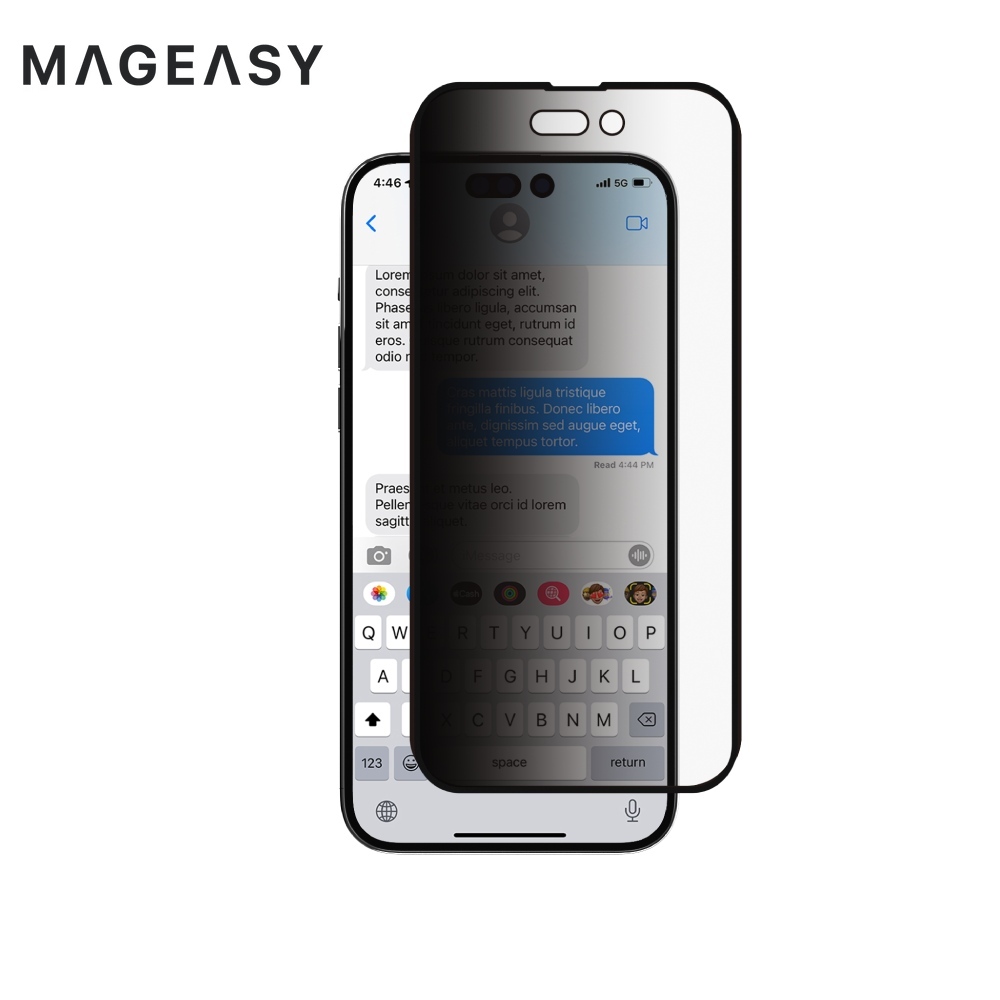 【MAGEASY】VETRO Privacy iPhone 15系列防窺鋼化玻璃保護貼