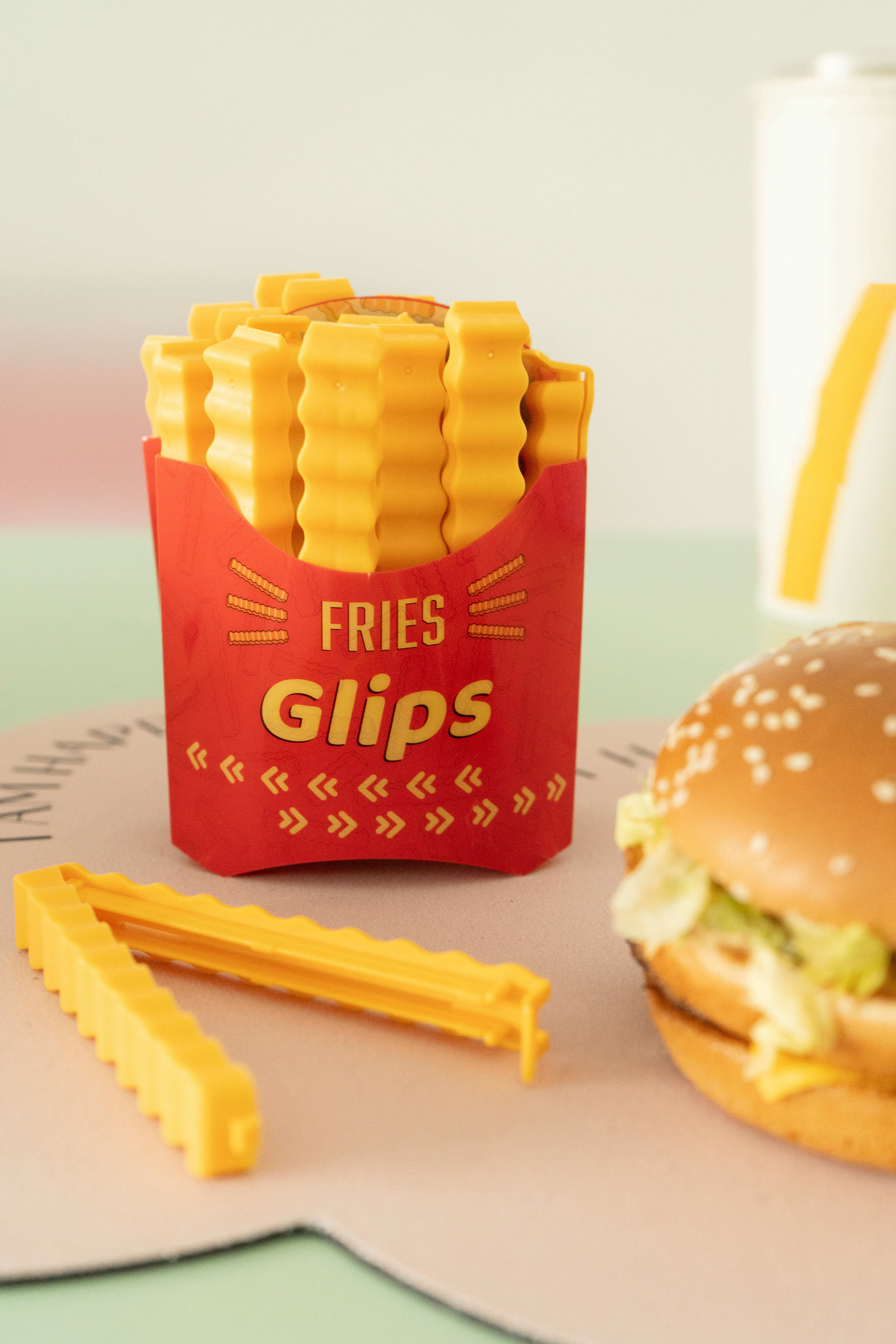 薯條造型可磁吸封口夾