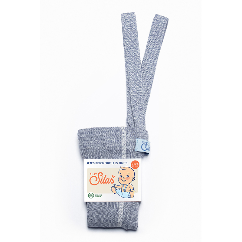 Silly Silas 馬賽克復古羅紋吊帶褲-Marshmallow Sky