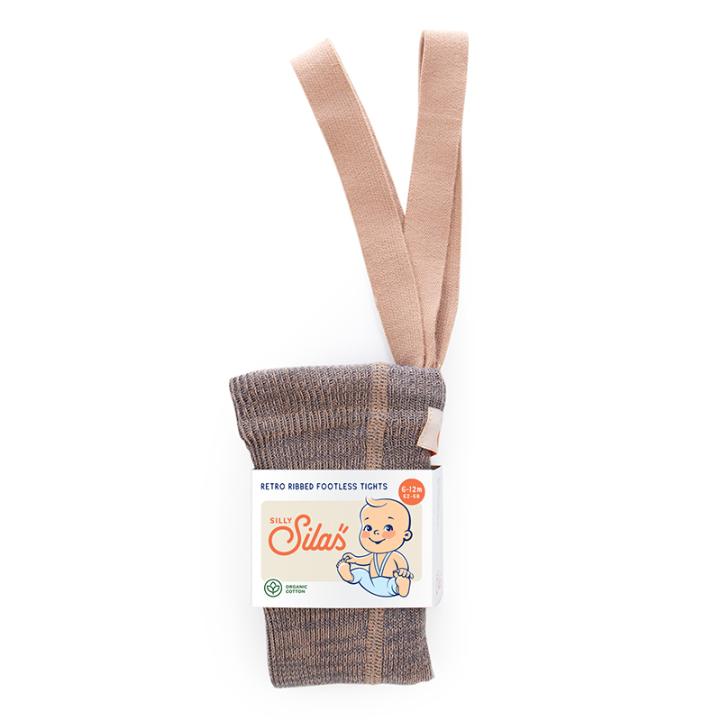 Silly Silas 復古羅紋吊帶褲-Charcoaly Brown