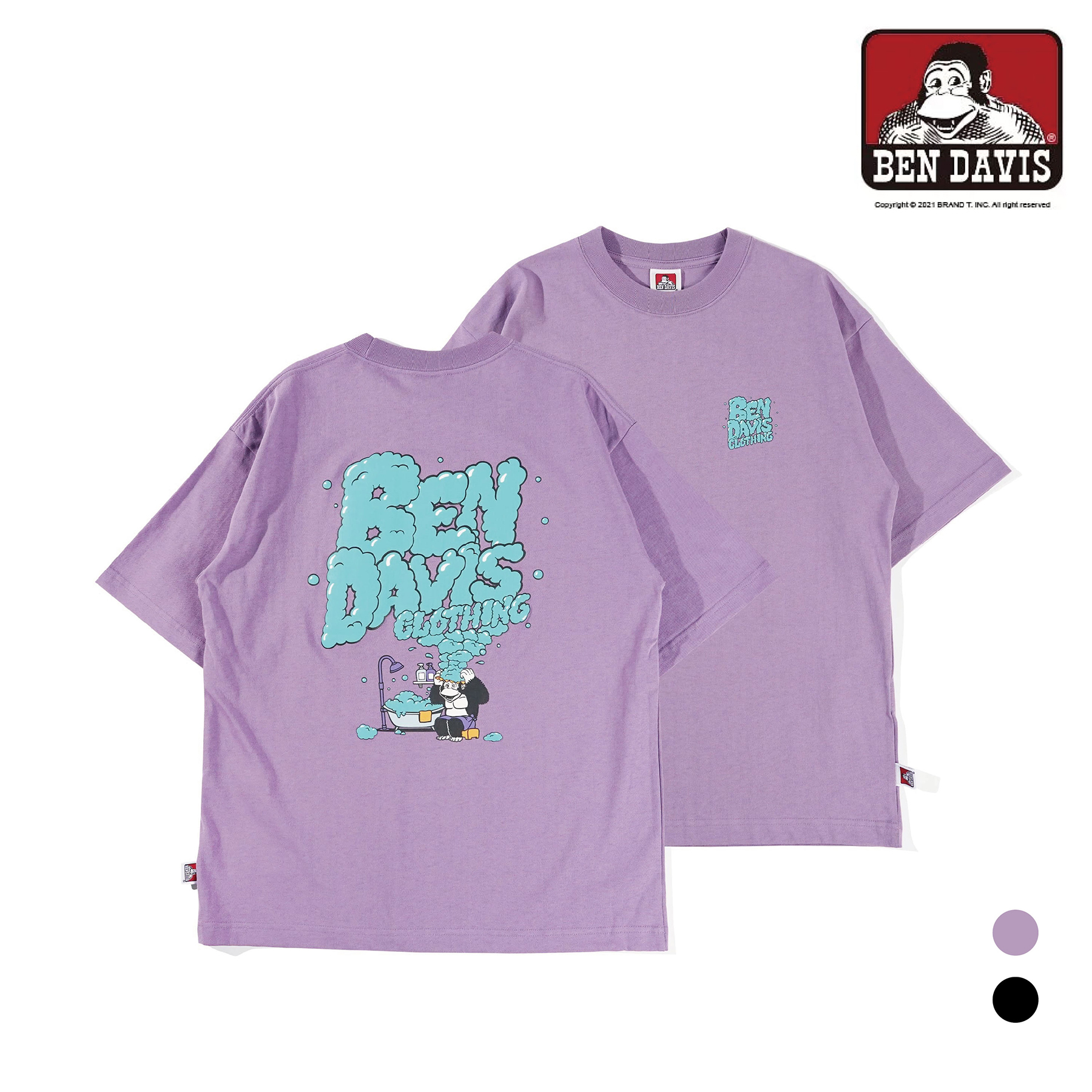 【 BEN DAVIS | 洗髮水泡泡Logo短TEE - 2色 】