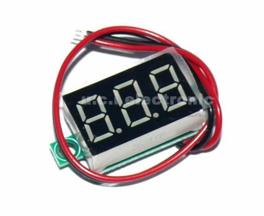 【UCI電子】(D-50) 紅色兩線電壓表0.36寸 4.5-30V直流電壓表頭 數顯表