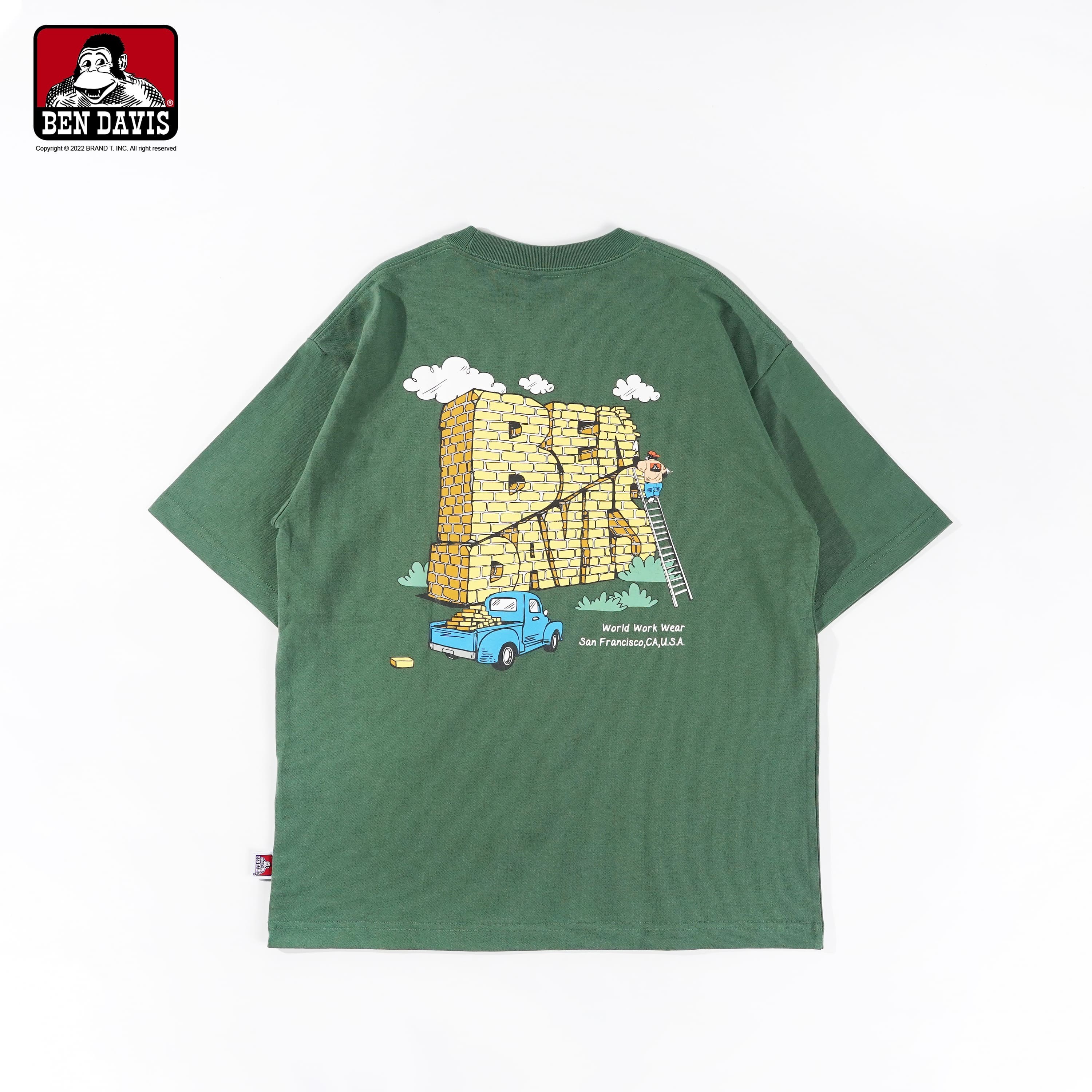 【 BEN DAVIS | 猿人築牆LOGO短TEE - 2色 】