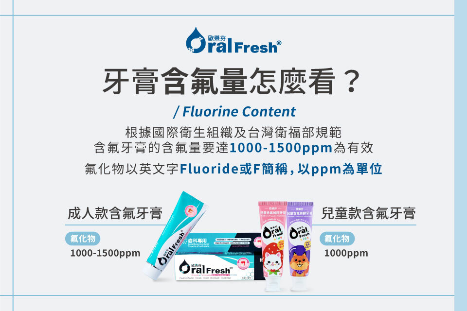 牙膏含氟量怎麼看？
