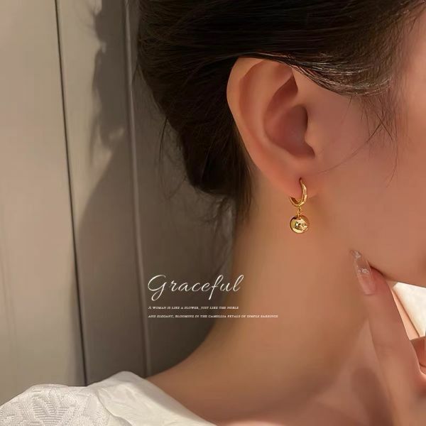 復古圓球氣質耳環