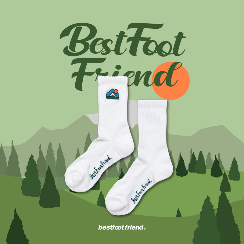BFF SNOW MOUNTAIN 雪山山脈 中筒襪 / 小腿襪 兩色 BF23010