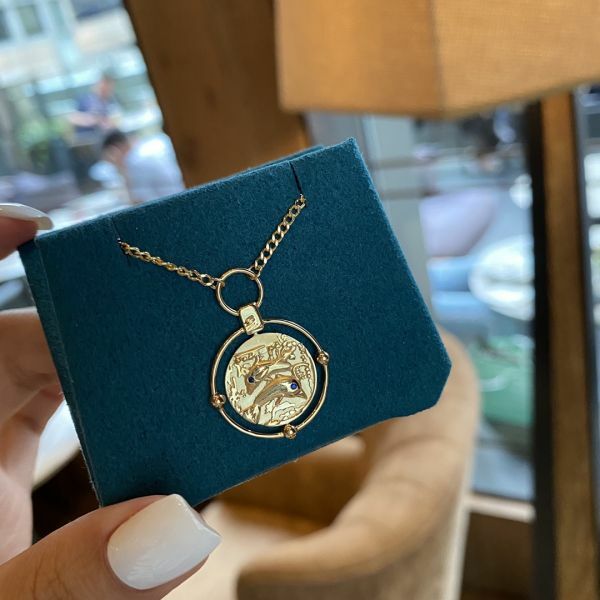 海豚金幣項鍊