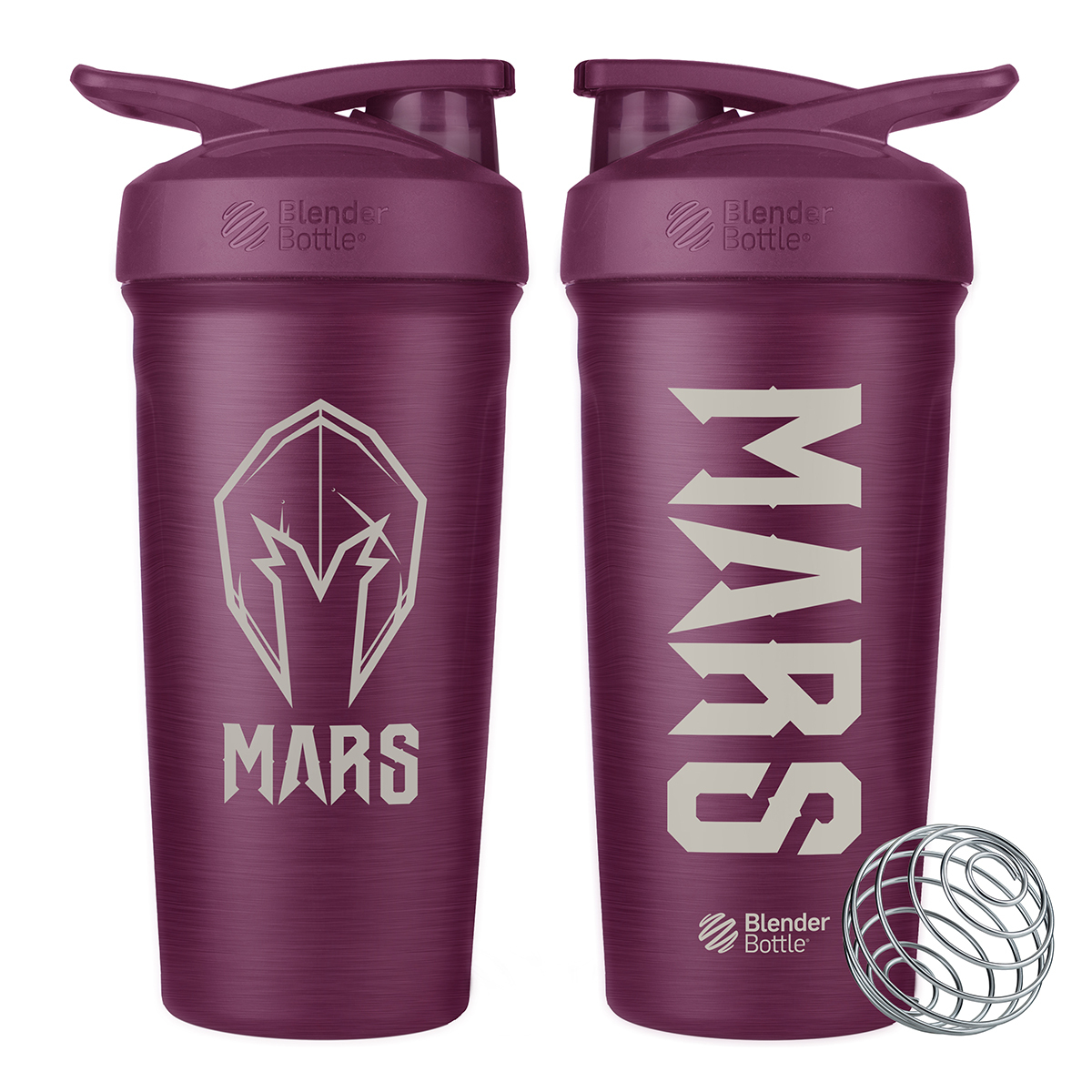 MARS X Blender Bottle Strada™不鏽鋼按壓式搖搖杯 (莓果)