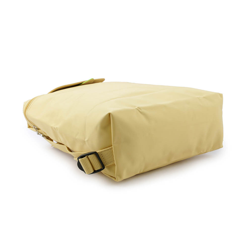 【LONGCHAMP】LE PLIAGE GREEN再生帆布折疊後背包(小麥黃) L1699 919 A81