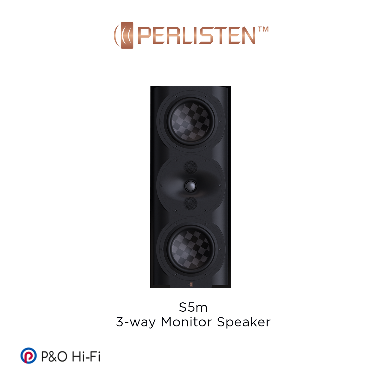 PERLISTEN S5m 3 路分音監聽書架喇叭
