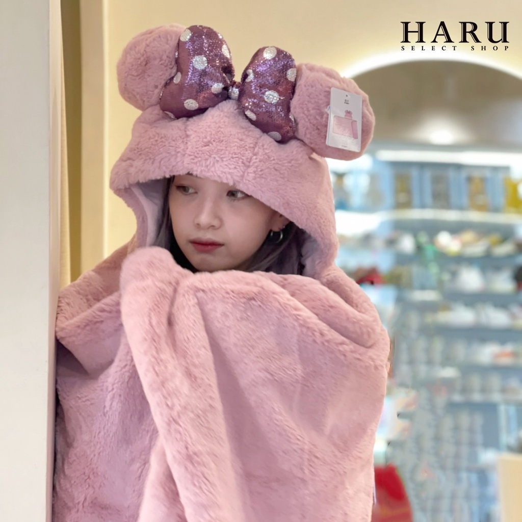 現貨 DISNEY 迪士尼限定 達菲 史黛拉 雪莉玫 星黛拉 米妮亮片 保暖披肩 毛毯