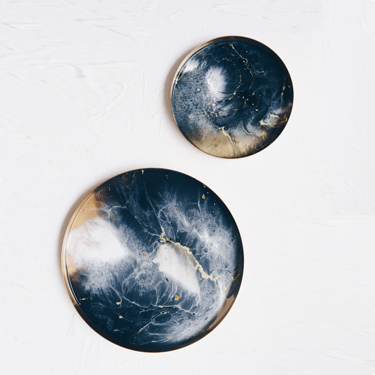 智慧 Hokma 金圓黃銅托盤