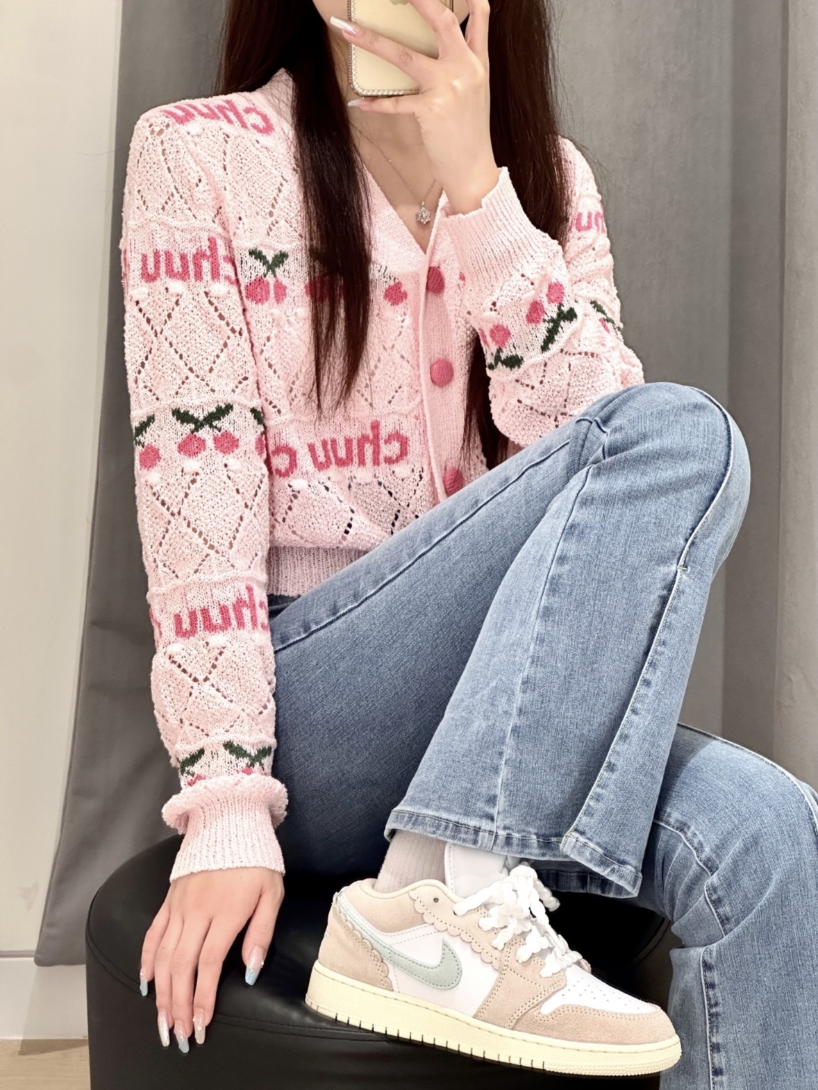 Nike Air Jordan 1 GS 粉嫩波浪