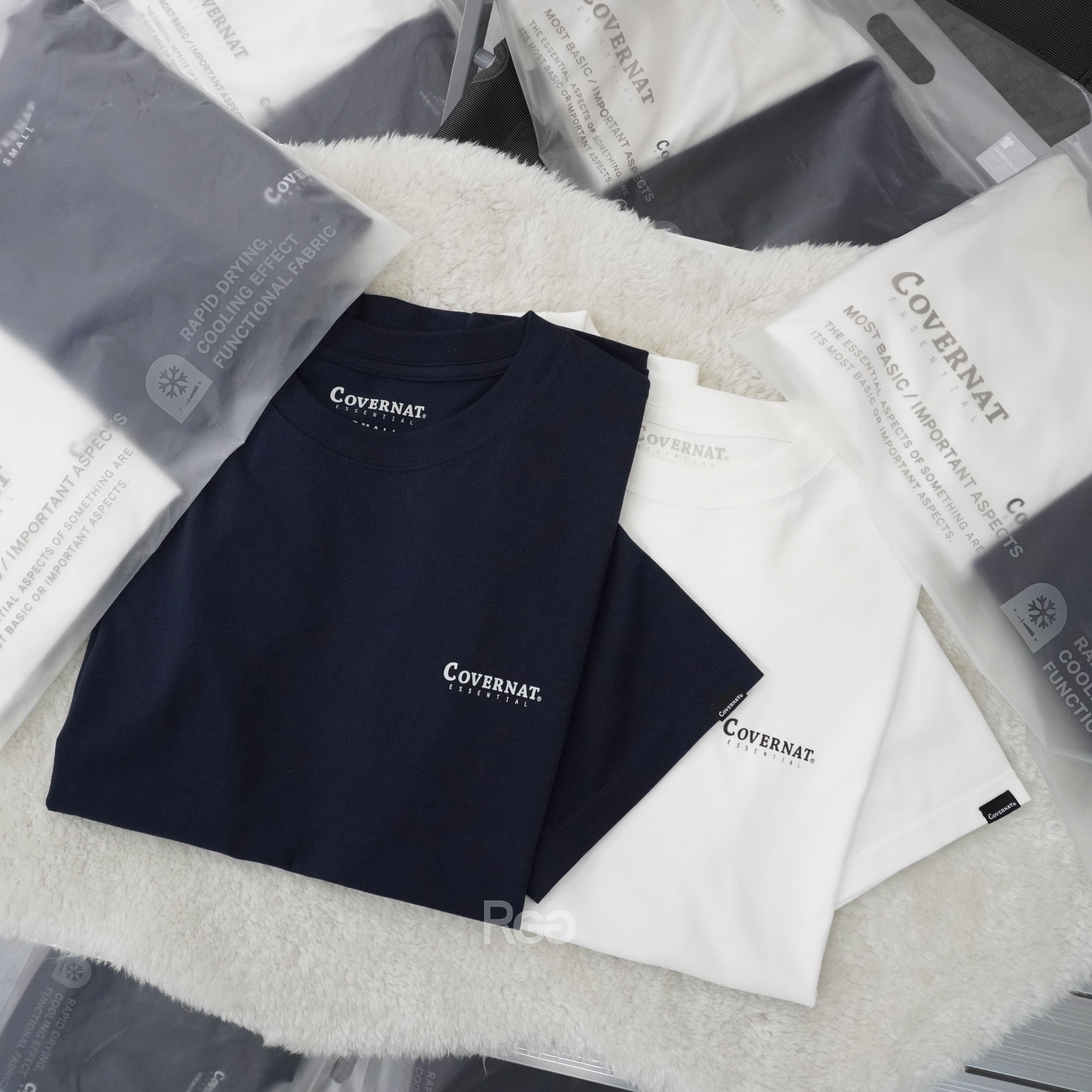 Tシャツ・カットソー COVERNAT (W) ESSENTIAL 2PACK T-SHIRT 4XK359 Women's Essential 2PACK T-shirt Dark Navy - Covernat | 60