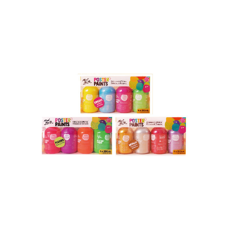 澳洲 Mont Marte 蒙瑪特 蒙馬特 廣告顏料4色套組 250ml