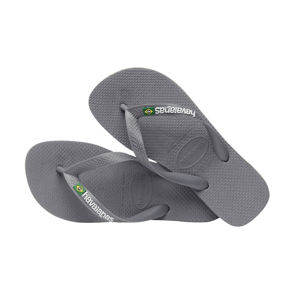 Havaianas 哈瓦仕 夾腳拖 國旗 巴西 灰 拖鞋 男女款 4110850-5002U [台灣現貨]