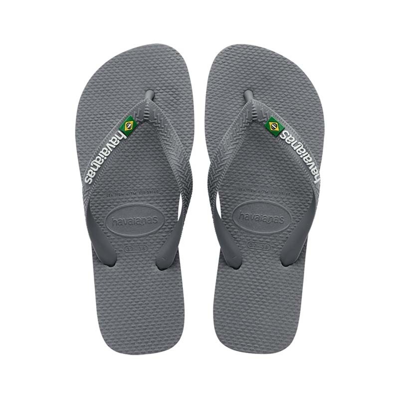 Havaianas 哈瓦仕 夾腳拖 國旗 巴西 灰 拖鞋 男女款 4110850-5002U [台灣現貨]