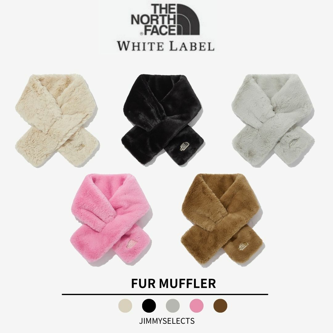 THE NORTH FACE 白標 FUR MUFFLER 絨毛 圍巾 NA5IP53