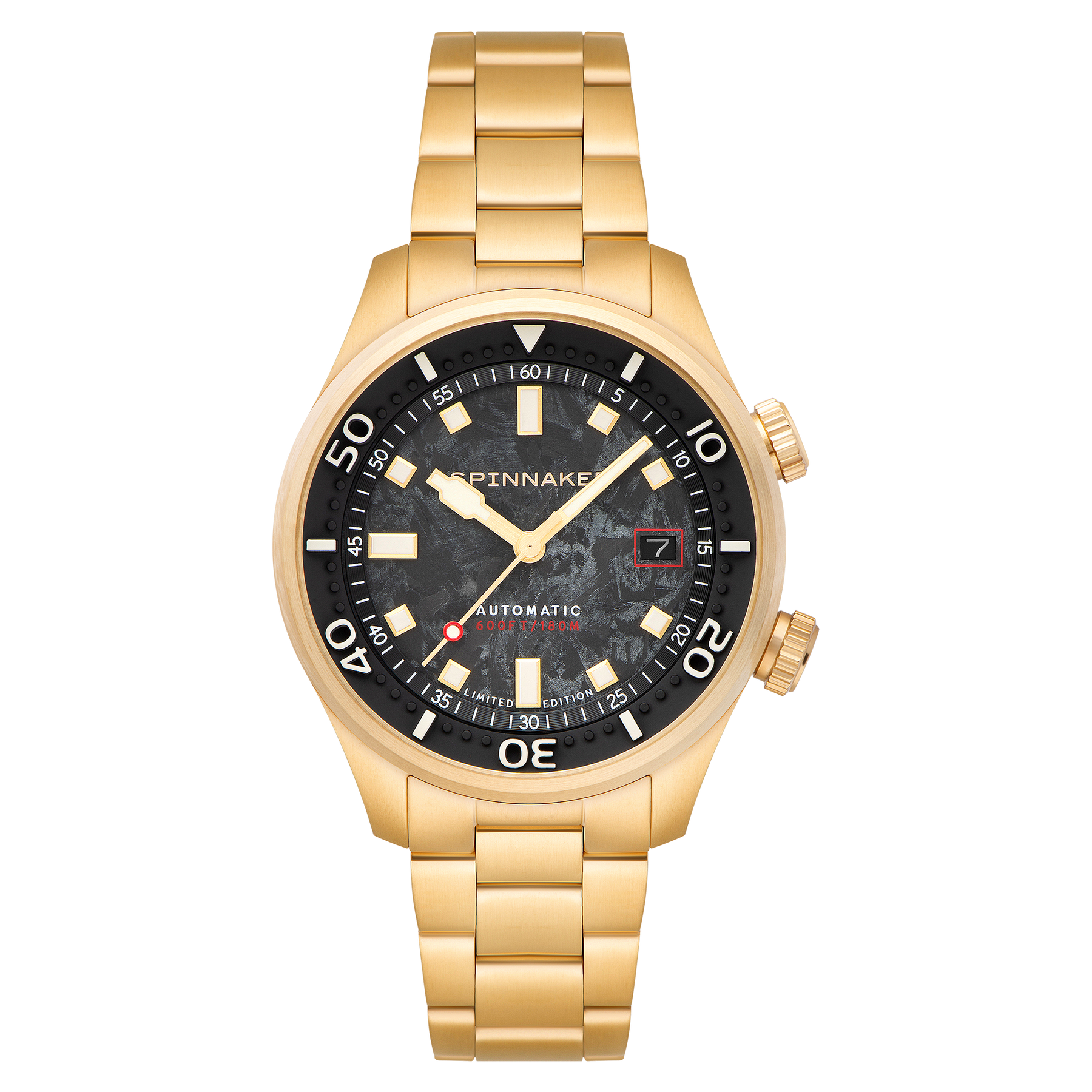 Spinnaker 夜光鍛造碳 Bascom 限量版 潛水 機械錶 SP-5111-22