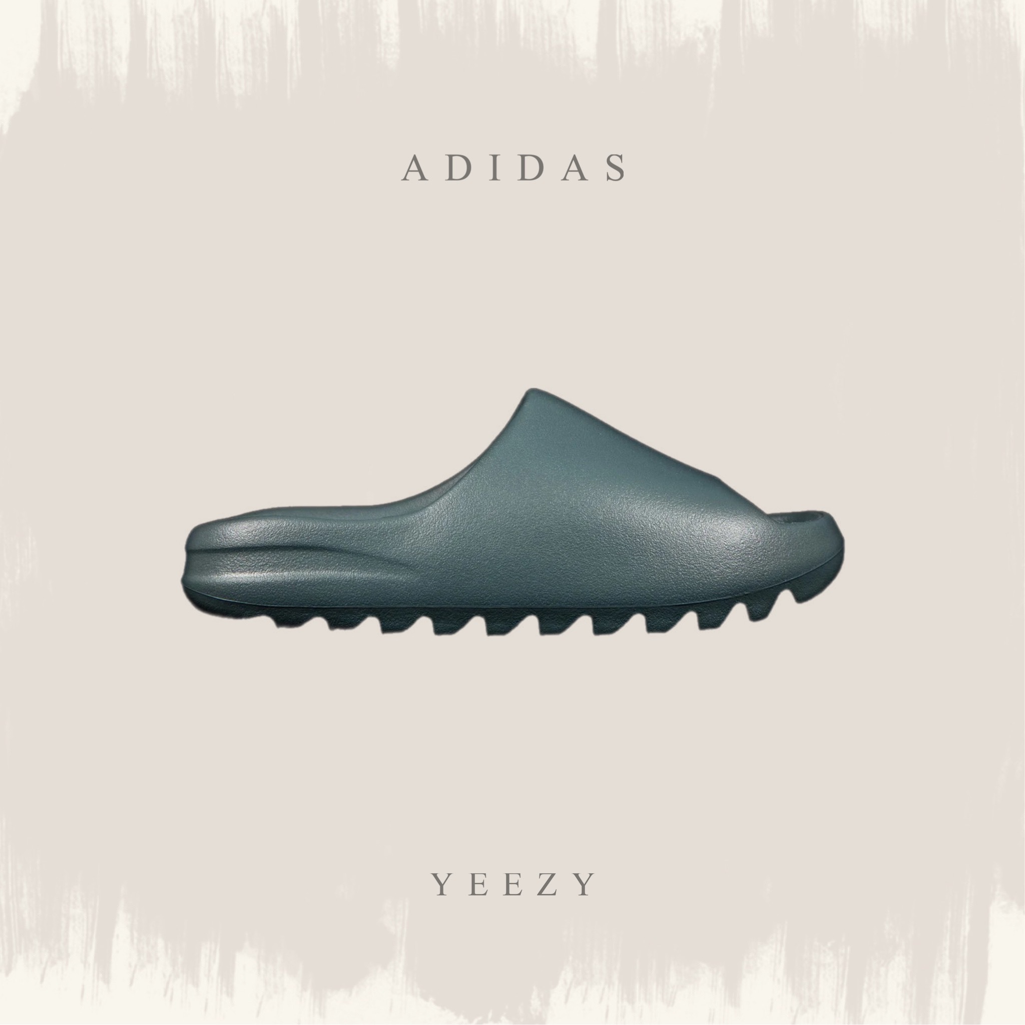 ADIDAS YEEZY SLIDES 'SLATE GREY' 石板灰厚底拖鞋ID2349