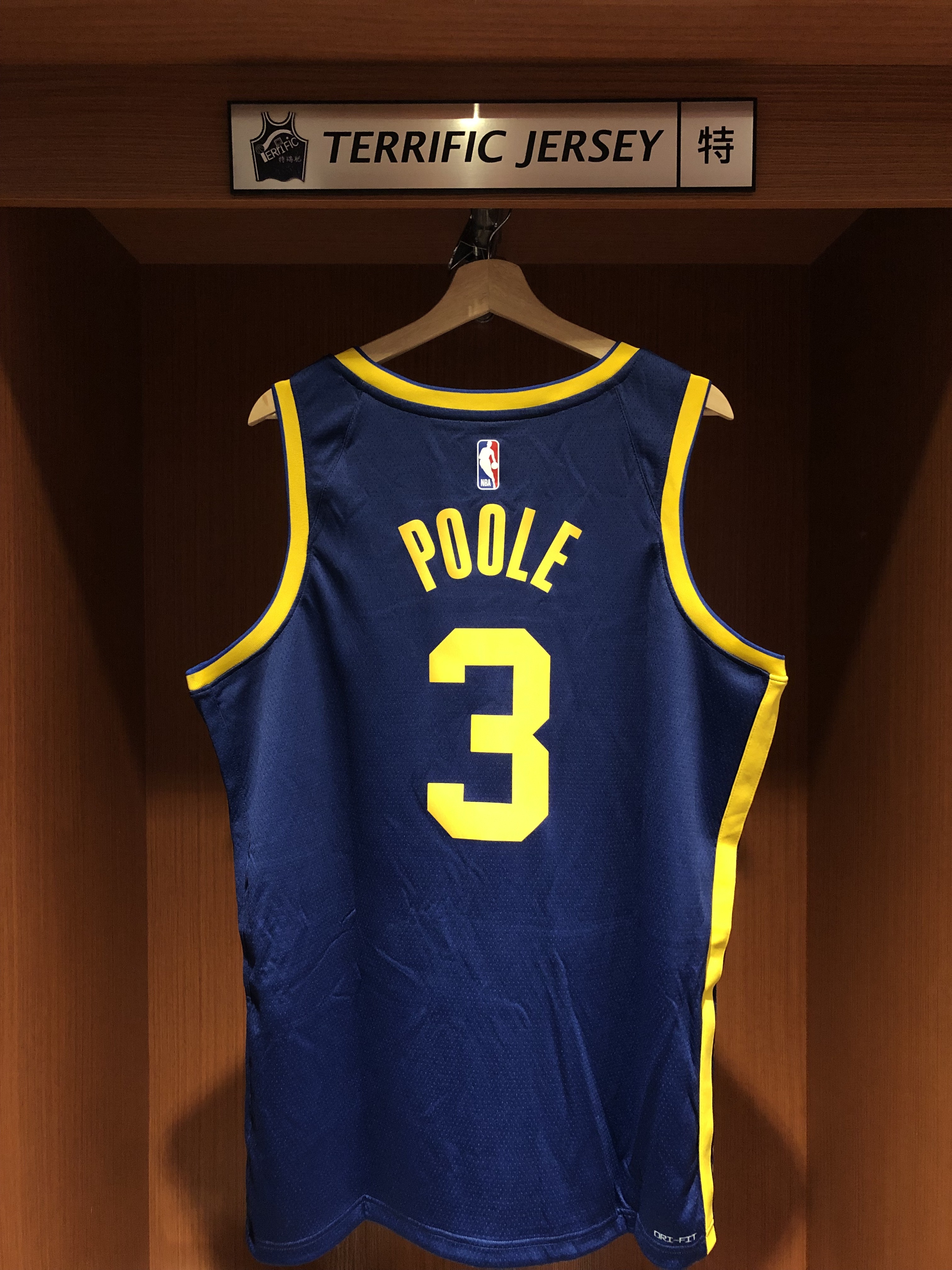 NBA球衣 Jordan Poole 金州勇士深藍 Statement Jordan Swingman 球迷版 熱轉印 全新