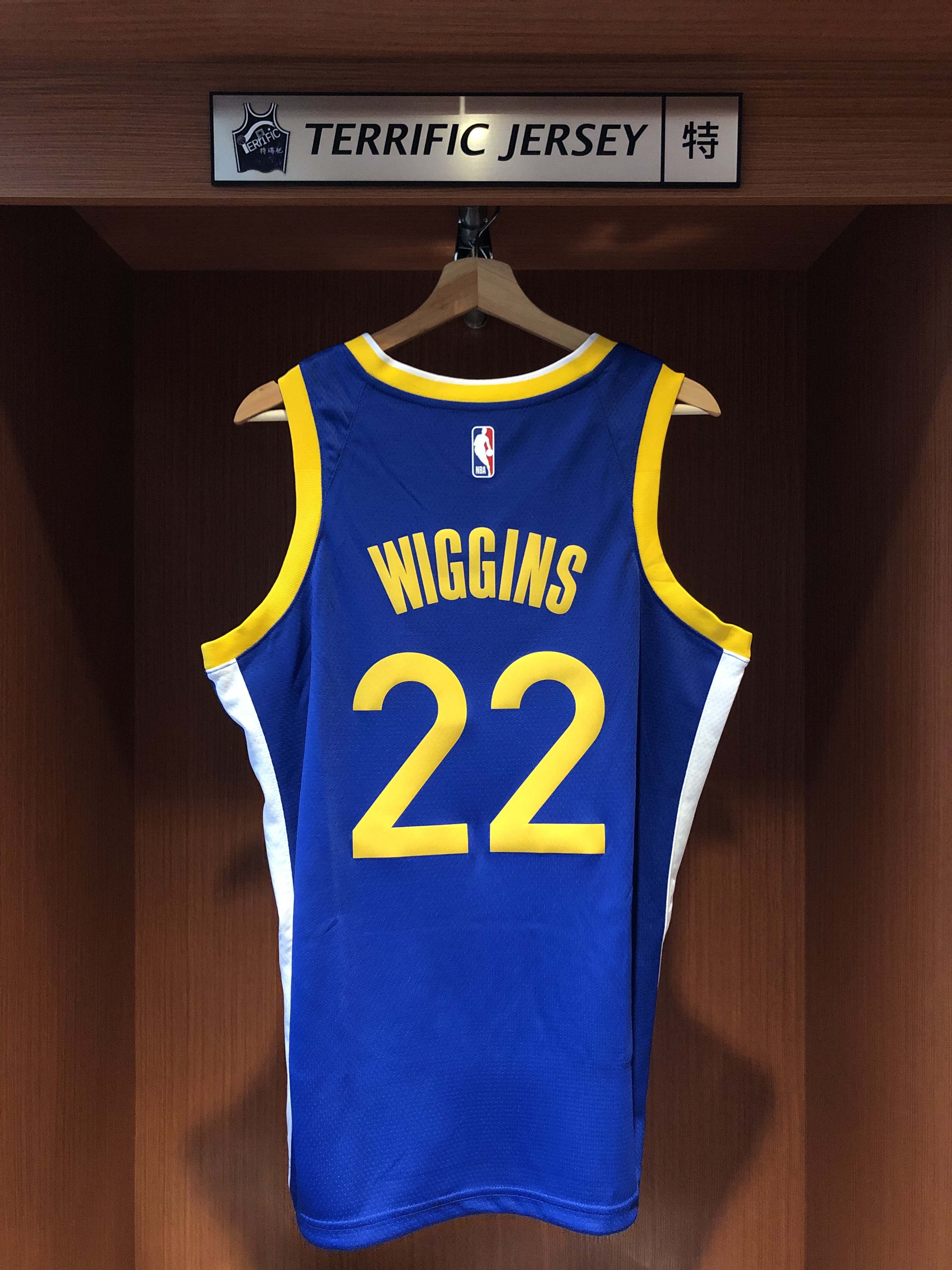 NBA球衣 Andrew Wiggins 金州勇士藍 Icon Nike Swingman 球迷版 熱轉印 全新