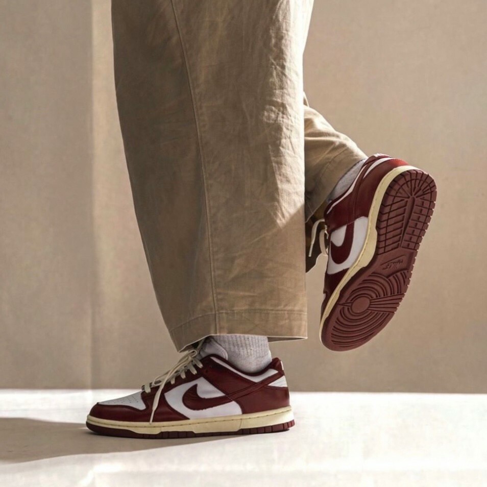 Nike Dunk Low PRM "Team Red" 酒紅 復古奶油底 經典 男女鞋
