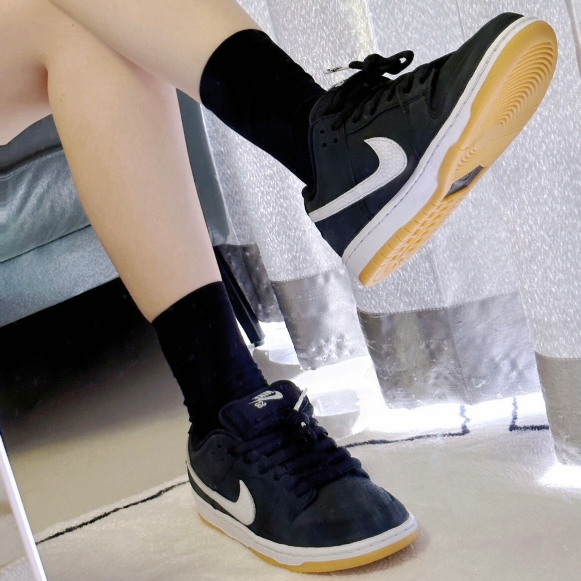 Nike SB Dunk Low Pro Black Gum 黑生膠 黑白 焦糖底 磨砂 CD2563-006