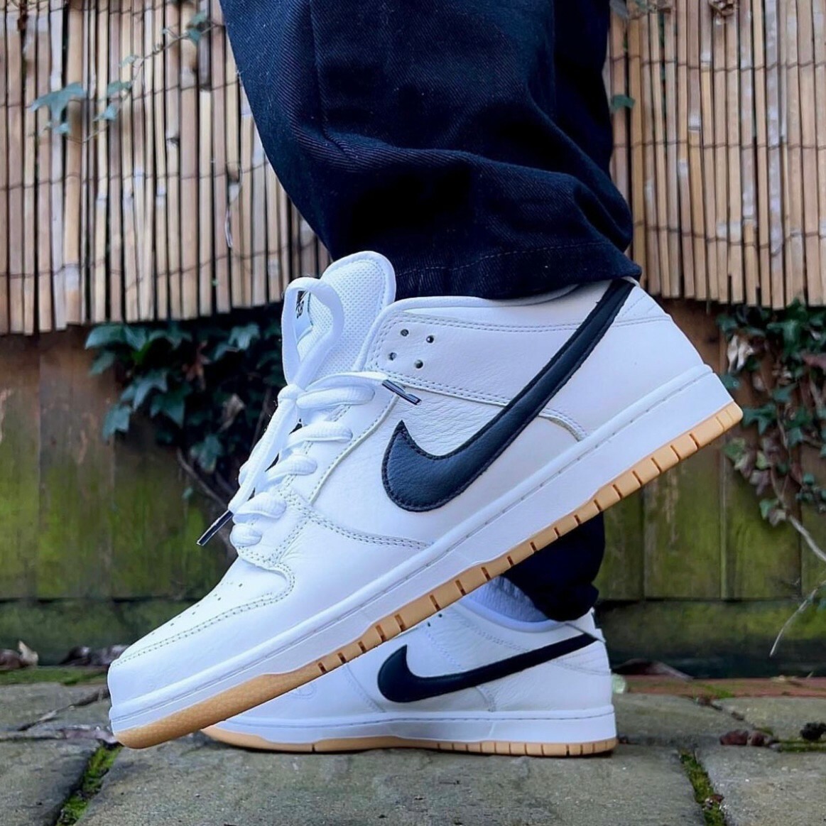 Nike SB Dunk Low Pro lso White Gum 白生膠 焦糖底 黑白CD2563-101