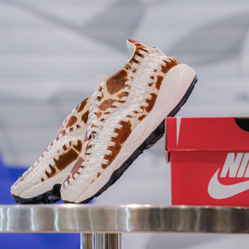 Nike Air Footscape Woven "Cow Print" 長頸鹿 乳牛紋 棕色 編織 復古休閒鞋