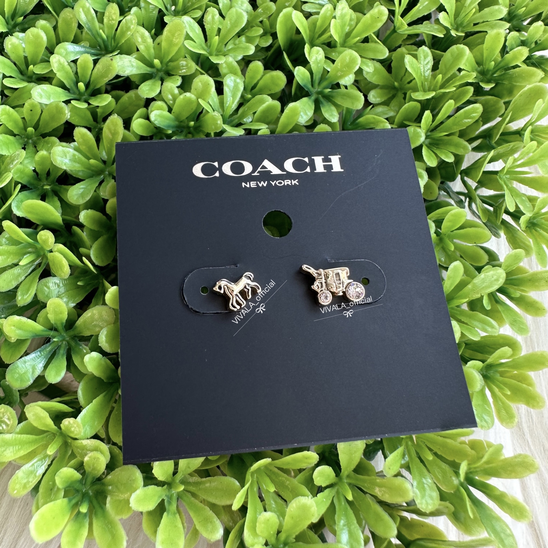 Coach - Horse And Carriage Stud Earrings F77695