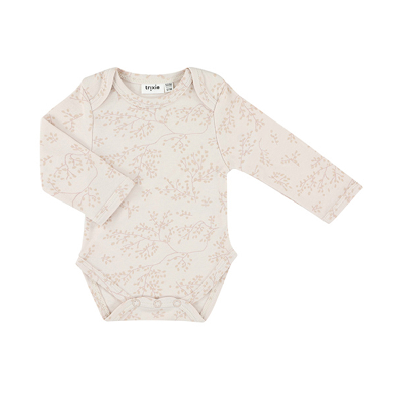 trixie 有機棉長袖包屁衣-春日氣息