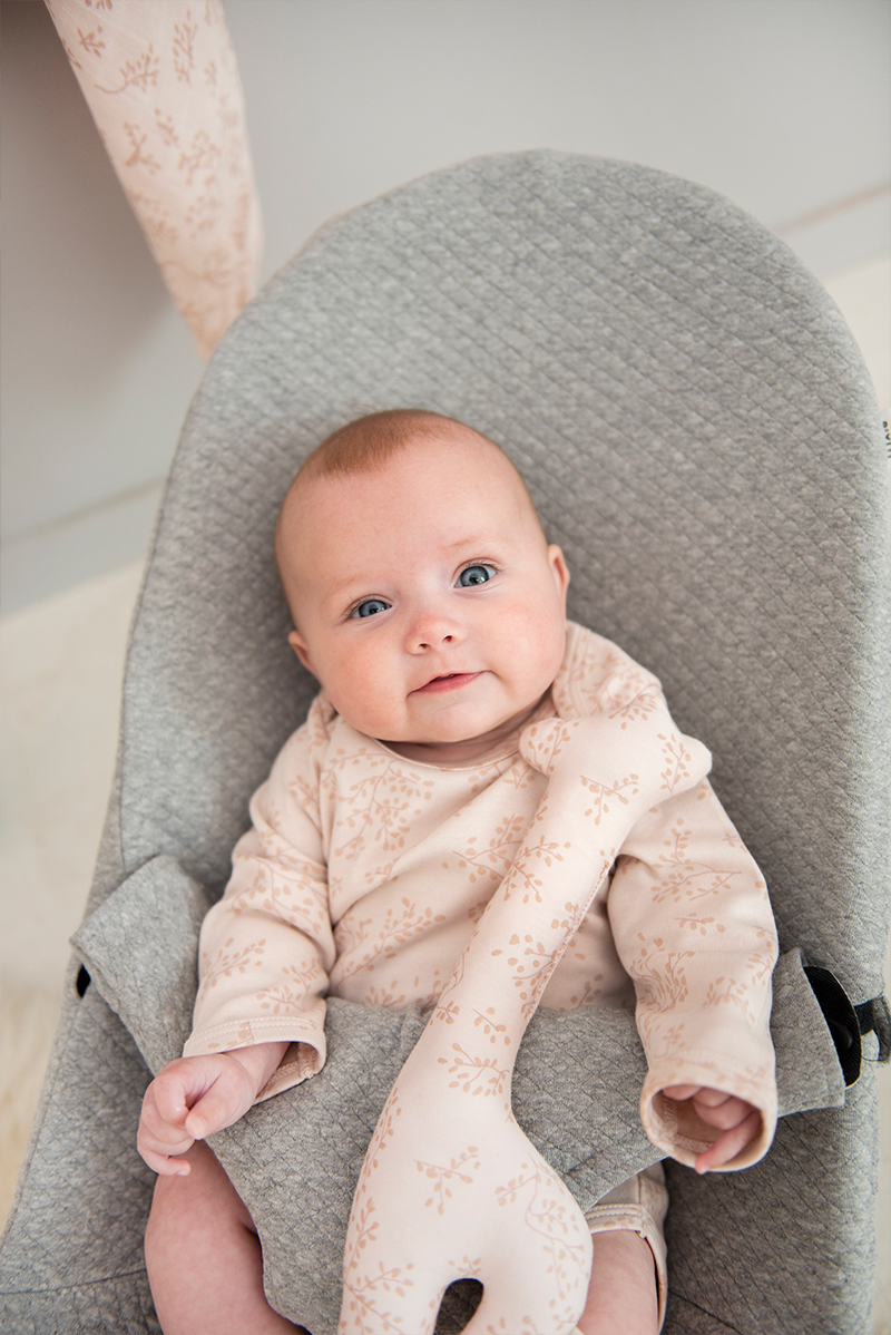 trixie 有機棉長袖包屁衣-春日氣息