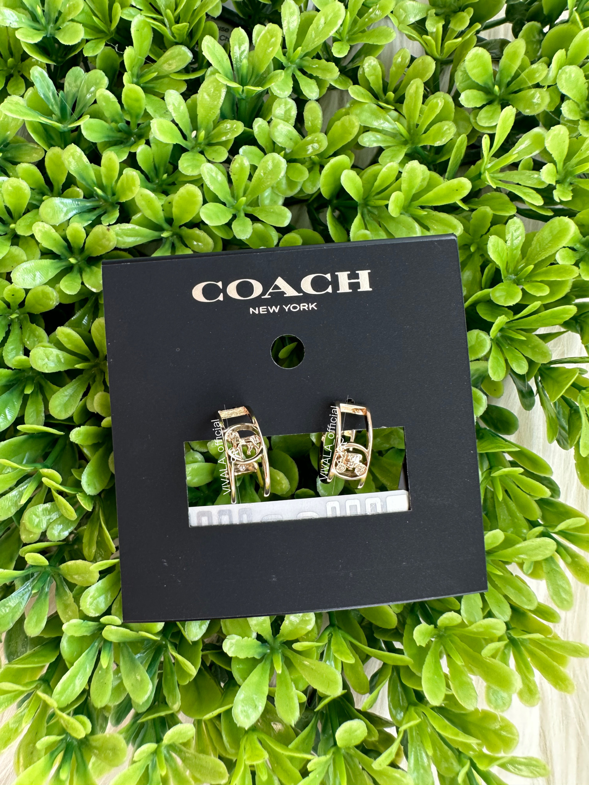 Coach - Horse And Carriage Huggie Earrings 5969