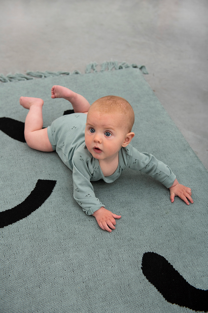 trixie 有機棉長袖包屁衣-微風山丘