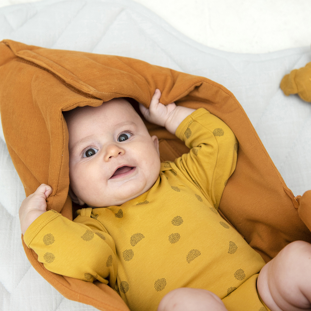 trixie 有機棉長袖包屁衣-燦爛陽光