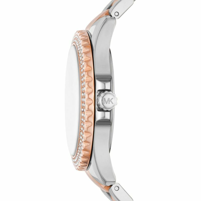 萬年鐘錶 - Michael Kors /  MK女錶  晶鑽奢華玫瑰金女錶  MK7402  錶徑40MM