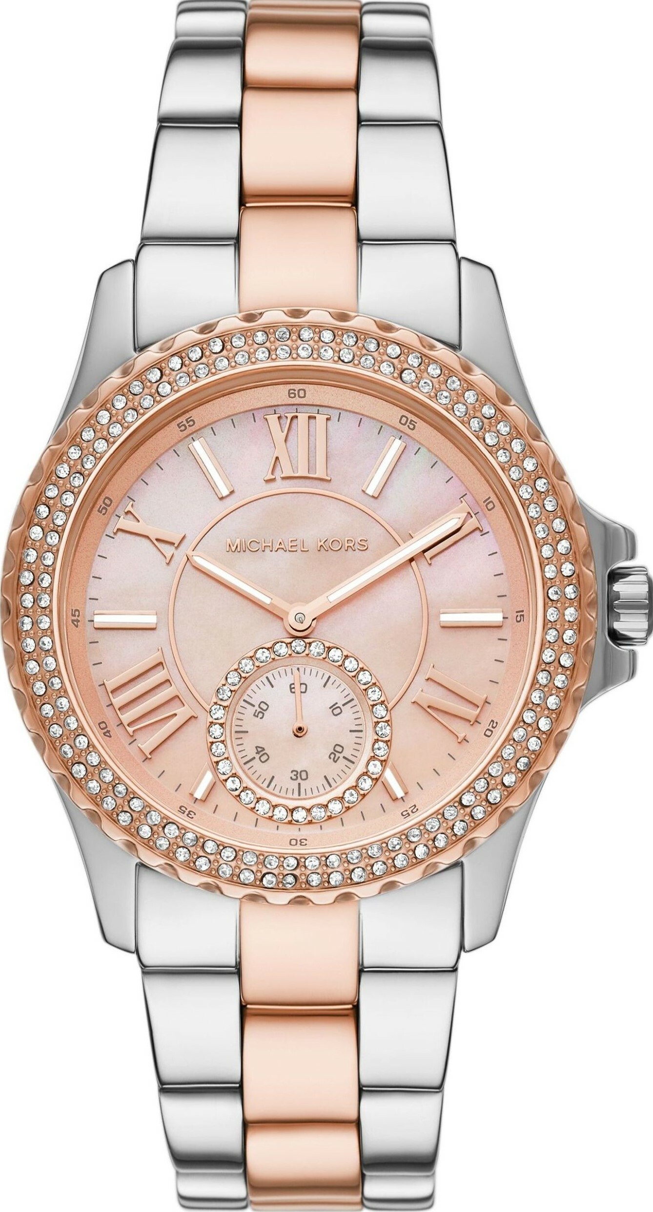 萬年鐘錶 - Michael Kors /  MK女錶  晶鑽奢華玫瑰金女錶  MK7402  錶徑40MM